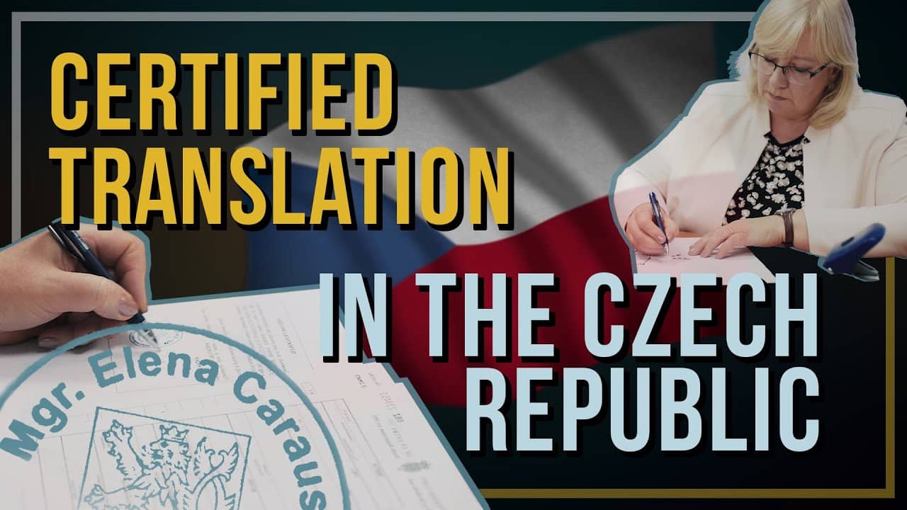 Certified translation in the Czech Republic